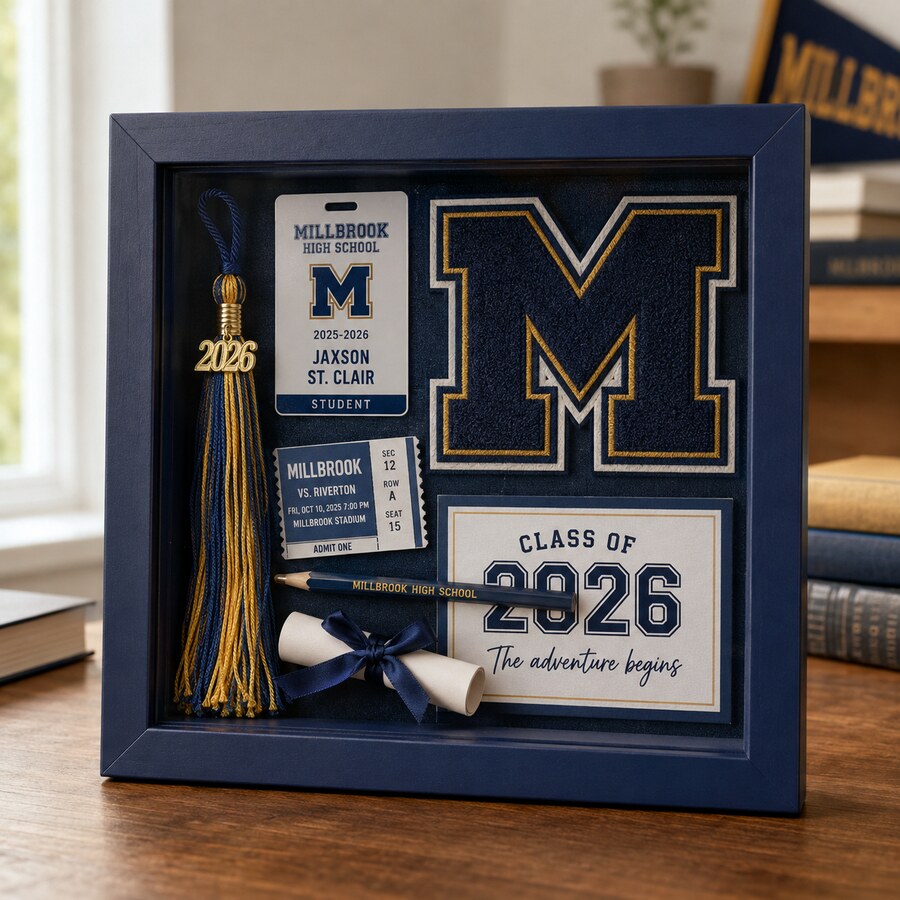 Graduation design on a Bart's & Crafts product