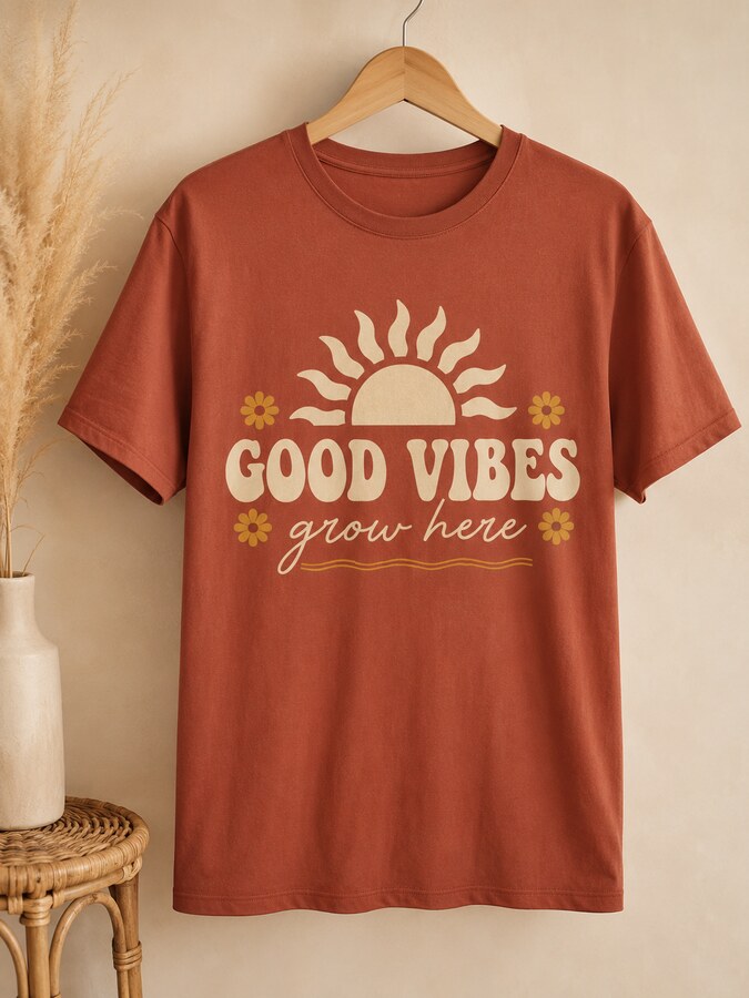 Good Vibes Boho design on a Bart's & Crafts product