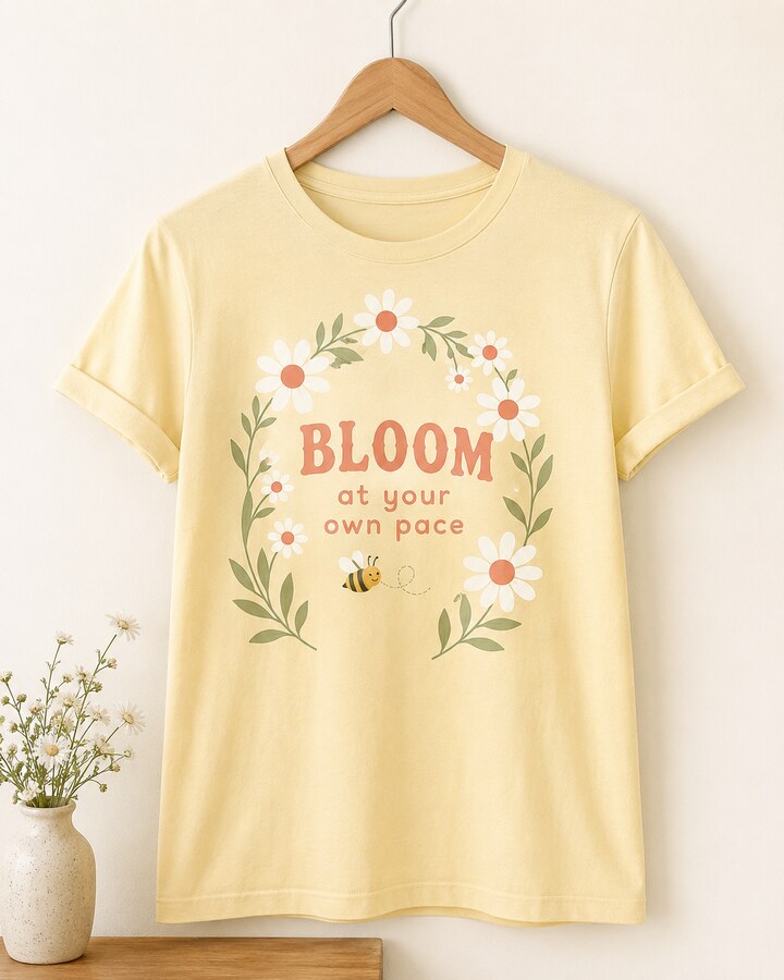 Bloom at Your Own Pace design on a Bart's & Crafts product