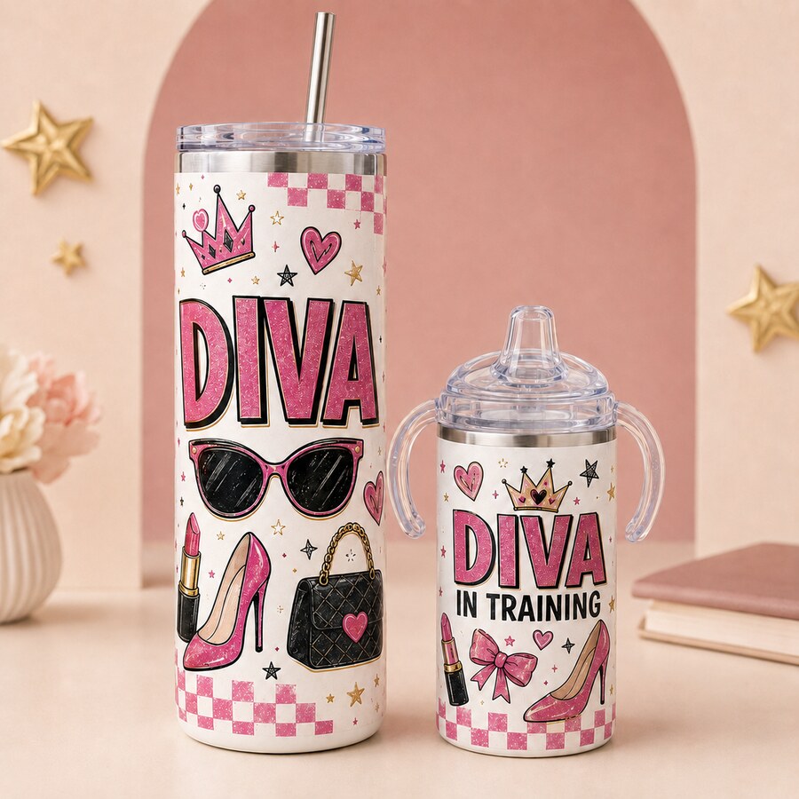 Diva & Diva-in-Training design on a Bart's & Crafts product
