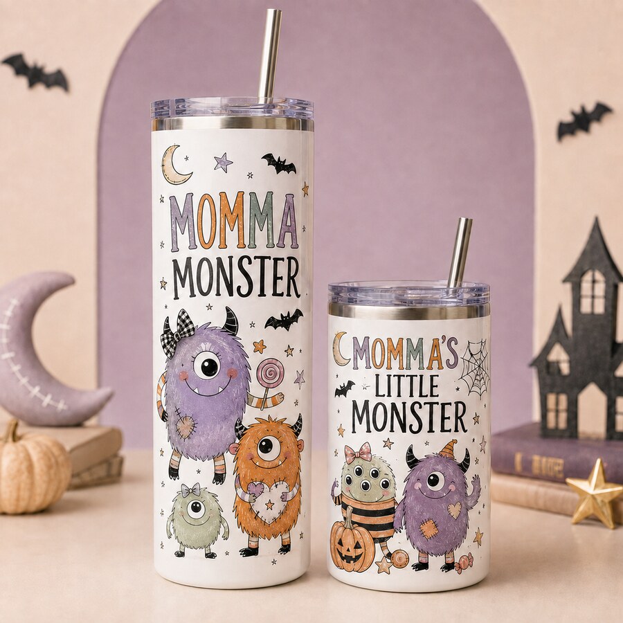 Momma & Monster Set design on a Bart's & Crafts product